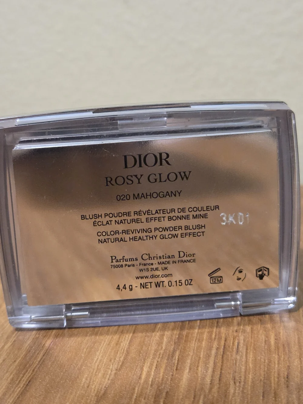 Dior Rosy Glow Color-Reviving Powder Blush Shade 020 Mahogany